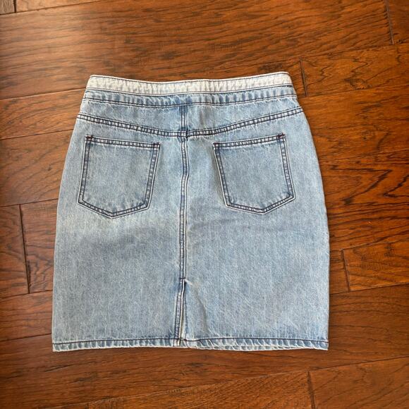 Anthropologie Current Air Y2K 90s Jean Mini Skirt Sz M - Picture 4 of 7
